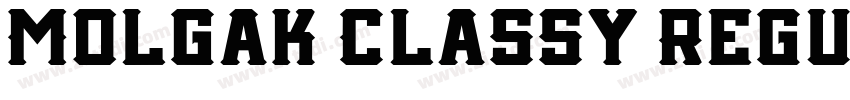 Molgak Classy Regul字体转换
